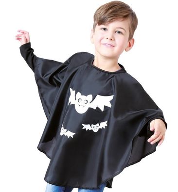 narrenwelt Kostüm Cape Fledermaus 1 tlg Umhang Halloween Kinder 104/116