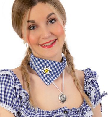 narrenwelt Kette Herz ca. 54 cm Dirndl Halskette Herzkette Bayern Gaudi Wiesn F