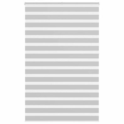 vidaXL Zebrarollo Hellgrau 145x230 cm Stoffbreite 140,9 cm Polyester