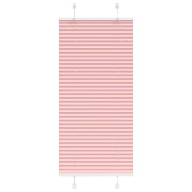 vidaXL Plissee Rosa 60x100 cm Stoffbreite 59,4 cm Polyester