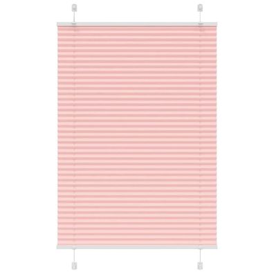 vidaXL Plissee Rosa 90x100 cm Stoffbreite 89,4 cm Polyester