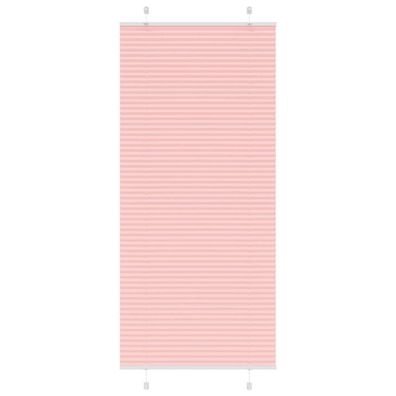 vidaXL Plissee Rosa 90x200 cm Stoffbreite 89,4 cm Polyester