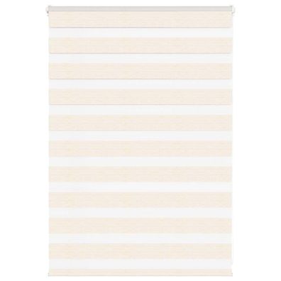 vidaXL Zebrarollo Marmorbeige 115x100cm Stoffbreite 110,9 cm Polyester