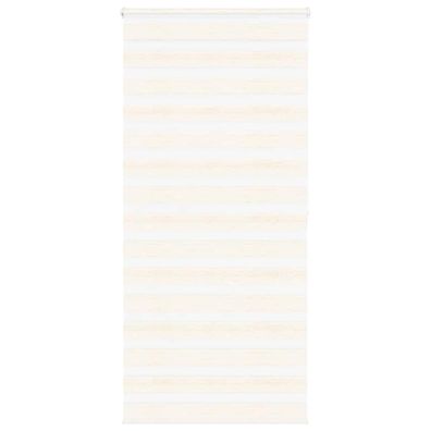 vidaXL Zebrarollo Marmorbeige 100x200 cm Stoffbreite 95,9 cm Polyester