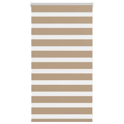 vidaXL Zebrarollo Sandbraun 90x100 cm Stoffbreite 85,9 cm Polyester