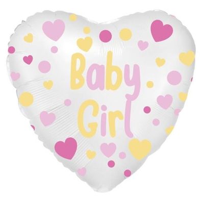 Amscan Folienballon - Baby Girl Herz