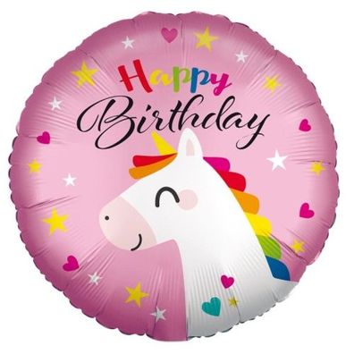 Amscan Folienballon - Happy Birthday Unicorn