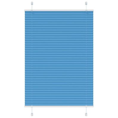 vidaXL Plissee Blau 100x150 cm Stoffbreite 99,4 cm Polyester