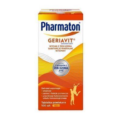 Pharmaton Geriavit, 100 Tabletten - Vitalität & Energieboost