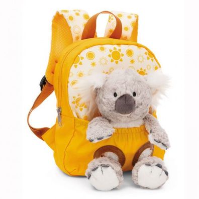 Nici Rucksack mit Plüschtier Koala 25 cm gelb