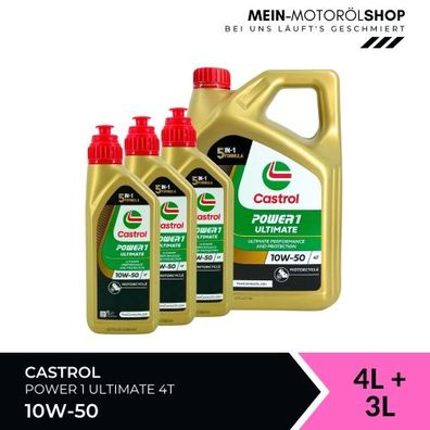 Castrol Power 1 Ultimate 4T 10W-50 4 + 3 Liter