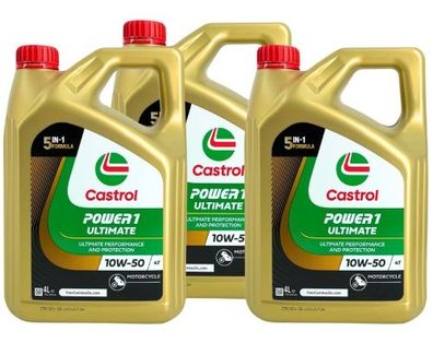 Castrol Power 1 Ultimate 4T 10W-50 3x4 Liter