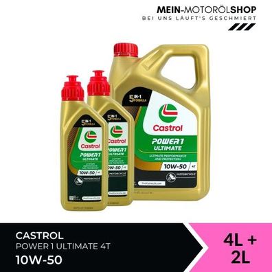 Castrol Power 1 Ultimate 4T 10W-50 4 + 2 Liter