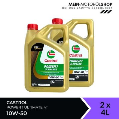 Castrol Power 1 Ultimate 4T 10W-50 2x4 Liter