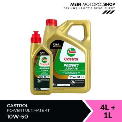 Castrol Power 1 Ultimate 4T 10W-50 4 + 1 Liter