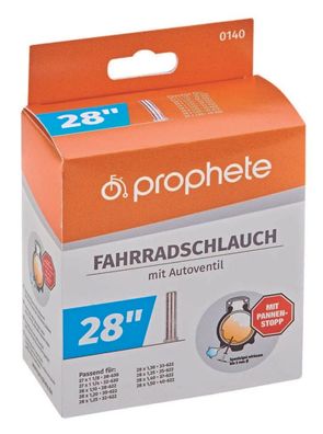 Prophete 140 Fahrradgruppenschlauch 28"/27", Autoventil, mit Pannenstopp