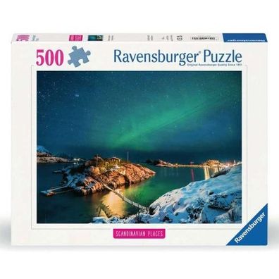 Ravensburger Puzzle Scandinavian Places - Nordlichter in Tromsø, Norwegen 500 Teile