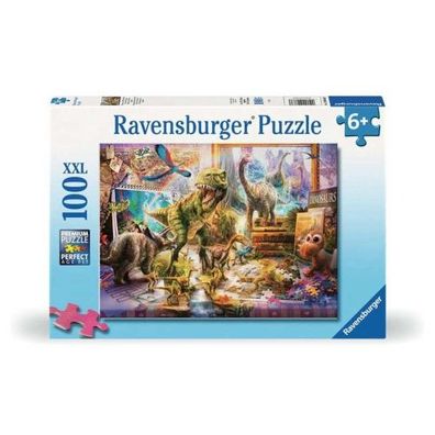 Ravensburger Puzzle Dinos im Kinderzimmer 100 Teile XXL