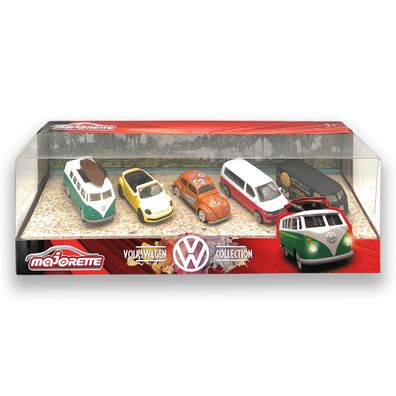 Majorette 212057615 Volkswagen Originals 5er-Geschenkset Autos Spielzeugautos