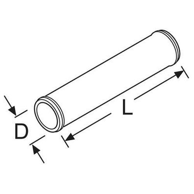 Webasto Verbindungsrohr D15 L=75 1319279A