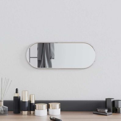 vidaXL Wandspiegel Silbern 40x15 cm Oval