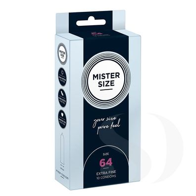 Mister Size Kondome 64mm, 10er Pack, sicher & komfortabel