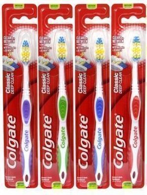 Colgate Classic Deep Clean Zahnbürste, mittel, 1 Stück