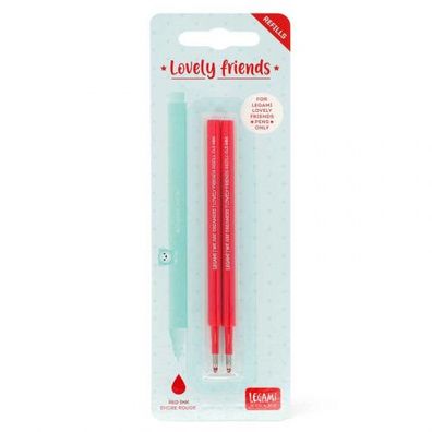 Legami Gelstift Ersatzmine löschbar 2er Set - rot