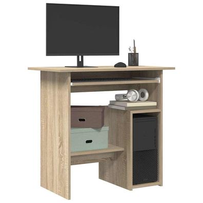 vidaXL Schreibtisch Sonoma-Eiche 80x45x74 cm Holzwerkstoff