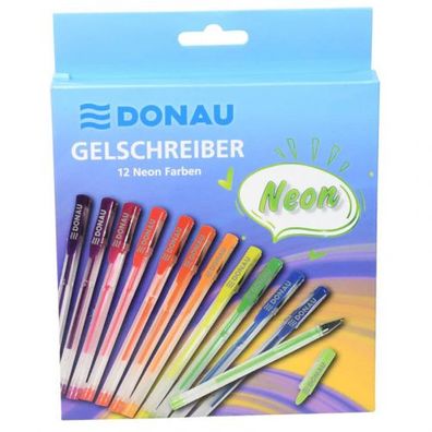 Donau Gelschreiber Neon 12 Stück