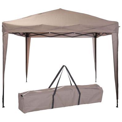 ProGarden Partyzelt Easy-Up 300x300x245 cm Taupe