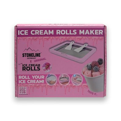 Stoneline Ice Cream Rolls Maker rosa Eisplatte Hausgemachte Eiscreme Speiseeis