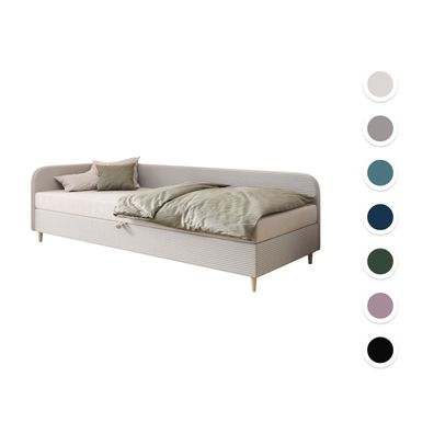 Einzelbett Boxspringbett Kobbevik Jugendbett Bettkasten Matratze 80/90/100x200 cm