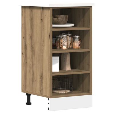 vidaXL Unterschrank Artisan-Eiche 40x44,5x81,5 cm Holzwerkstoff