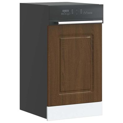vidaXL Geschirrspülerblende Kalmar Braun Eichen-Optik 45x1,5x67 cm