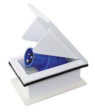 CEE-Eingangssteckdose witterungsbeständig 100x85mm, EC50