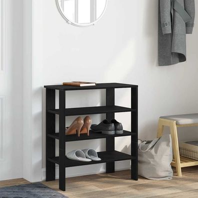 vidaXL Schuhregal Schwarz 61x32x70 cm Holzwerkstoff