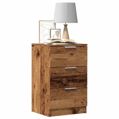 vidaXL Nachttisch Altholz-Optik 40x36x65 cm Holzwerkstoff