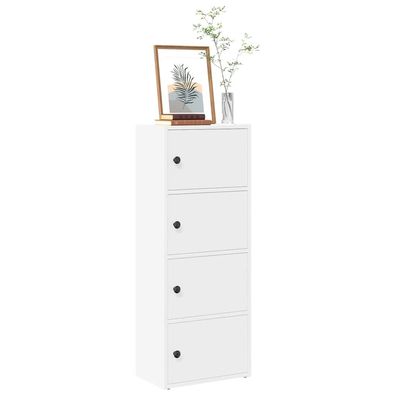 vidaXL Bücherregal Weiß 40x24x102 cm Holzwerkstoff