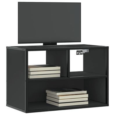 vidaXL TV-Schrank Schwarz 60x31x39,5 cm Holzwerkstoff und Metall