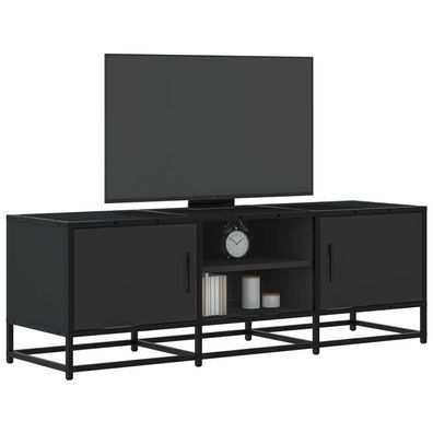 vidaXL TV-Schrank Schwarz 120x35x41 cm Holzwerkstoff und Metall