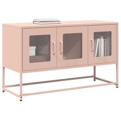 vidaXL TV-Schrank Rosa 100,5x39x60,5 cm Kaltgewalzter Stahl