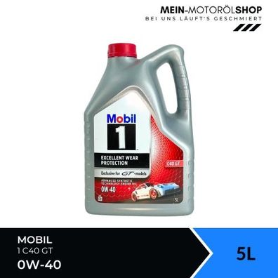 Mobil 1 C40 GT 0W-40 5 Liter