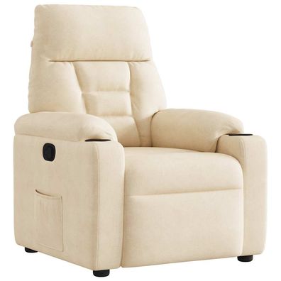 vidaXL Relaxsessel Beige Mikrofasergewebe