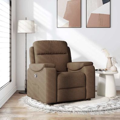 vidaXL Relaxsessel Braun Stoff