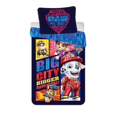 PAW Patrol Baby Bettwäsche 100x135 Motiv "Big City - 2", 100% Baumwolle