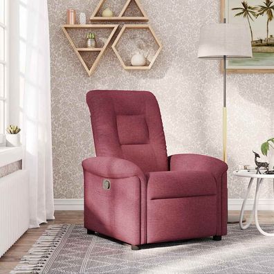 vidaXL Relaxsessel Weinrot Stoff