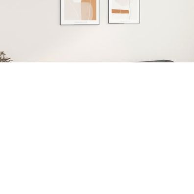 vidaXL Kopfteil mit Ohren Grau 203x23x78/88 cm Kunstleder