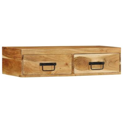 vidaXL TV-Wandschrank 80x30x19 cm Massivholz Akazie