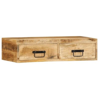 vidaXL TV-Wandschrank 80x30x19 cm Raues Mangoholz